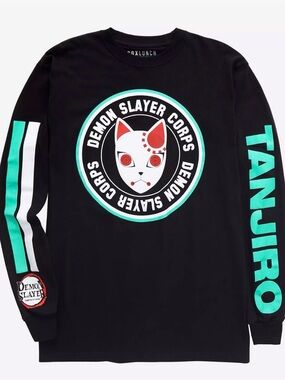 Kimetsu no Yaiba Tanjiro Kamado Warding Mask Long Sleeve T-Shirt